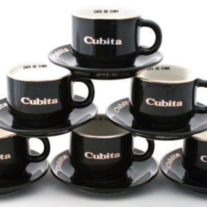 Cubita “Cappuccino” Coffee Cup w/Saucers (6 Cups)