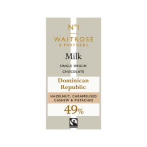 Waitrose Milk Choc Dominican Republic 49%